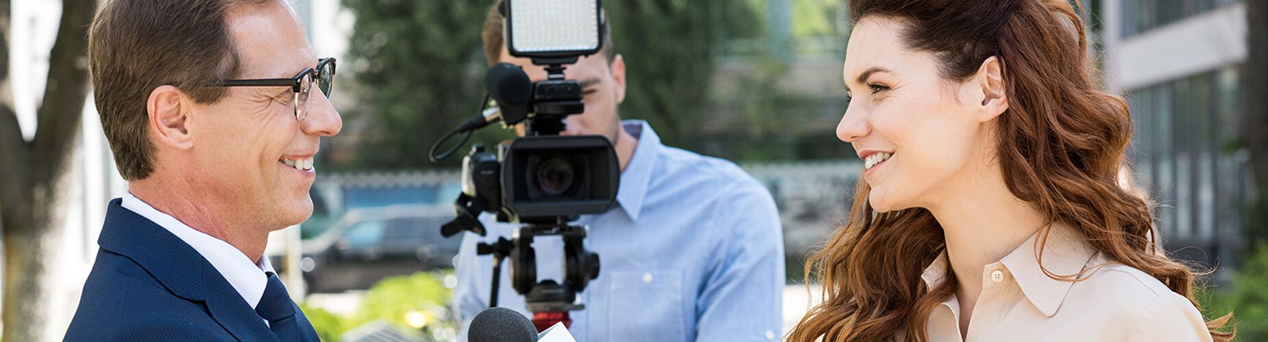 Mann und Frau Interview 